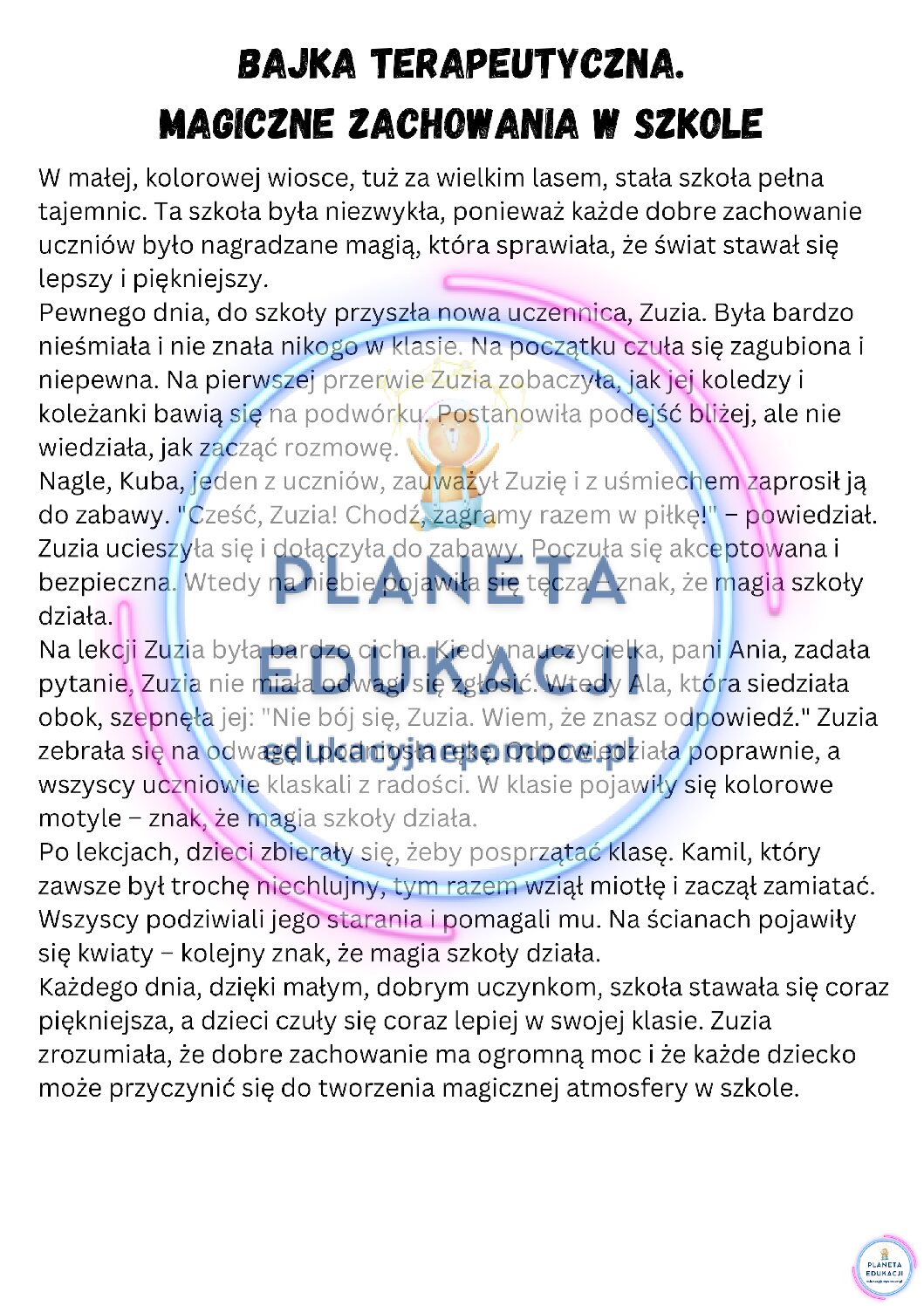 Lekcja "Zachowania które zmieniają świat". O dobrych uczynkach. - obrazek 5