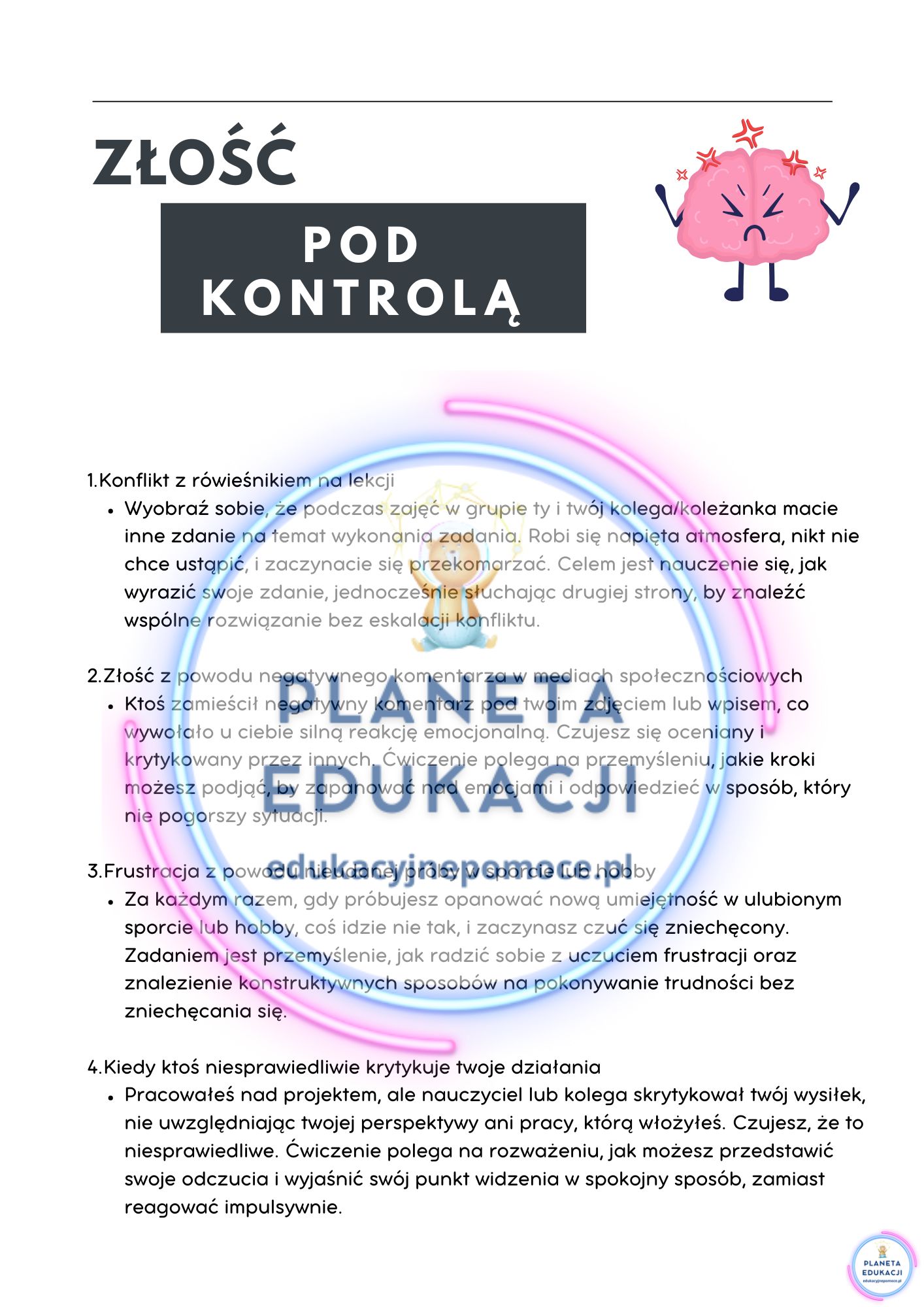 Złość pod kontrolą - zestaw materiałów - obrazek 8